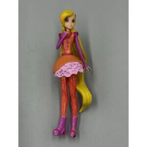 WINX CLUB ROXY Figure Doll No Wings Blond Hair Pink Dress 5”
